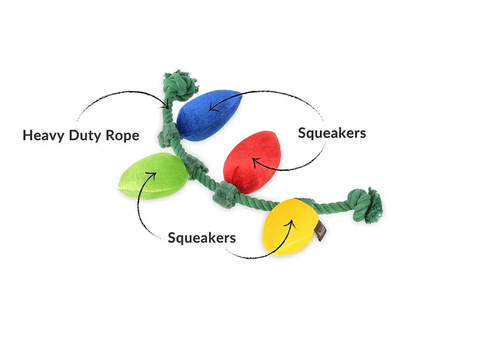 Holiday Lights Rope Pet Toy