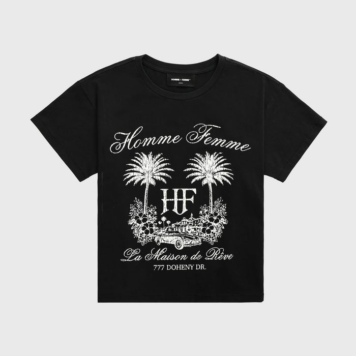 Homme + Femme "Classic Maison" Tee - Black
