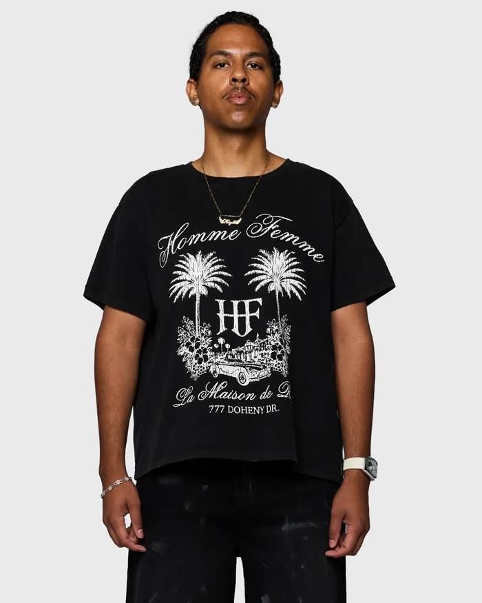 Homme + Femme "Classic Maison" Tee - Black