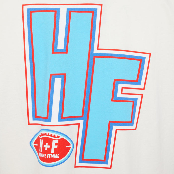 Stylish and versatile Game Day Tee in Cream for women by Homme + Femme, perfect for casual wear or dressing up with accessories