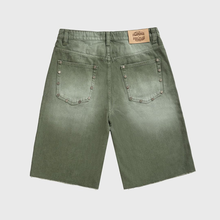 Homme + Femme "Iron Crest" Shorts - Green