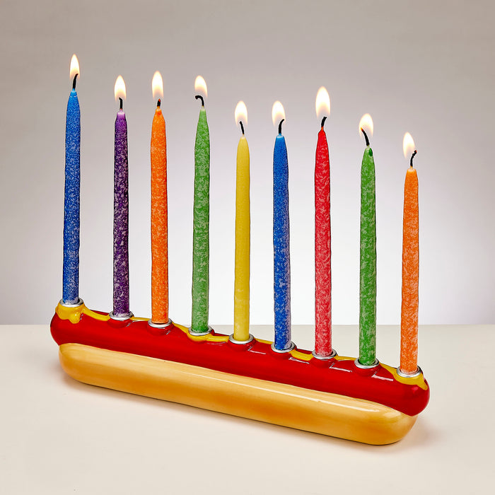 Hot Dog Menorah