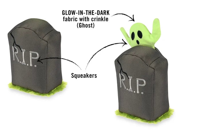 Howling Haunts Ghoulish Grave Pet Toy