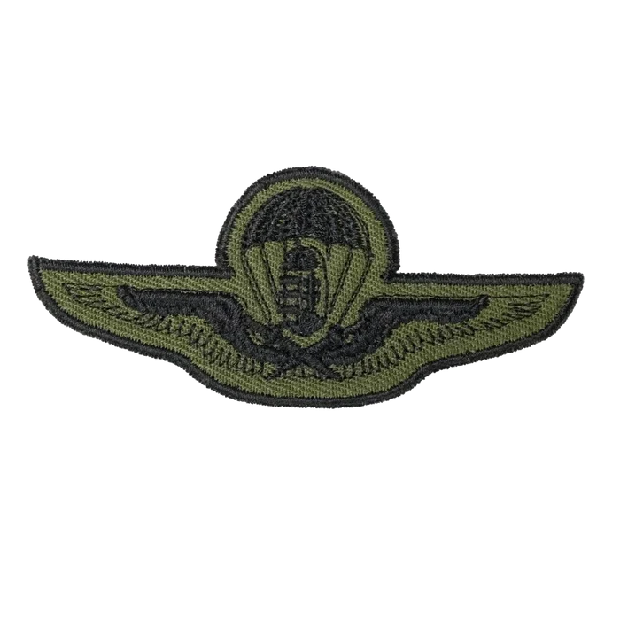 Hungarian Army Subdued Parachute Qualification Patch - Hungarian Army Surplus - Flags, Badges & Insignia