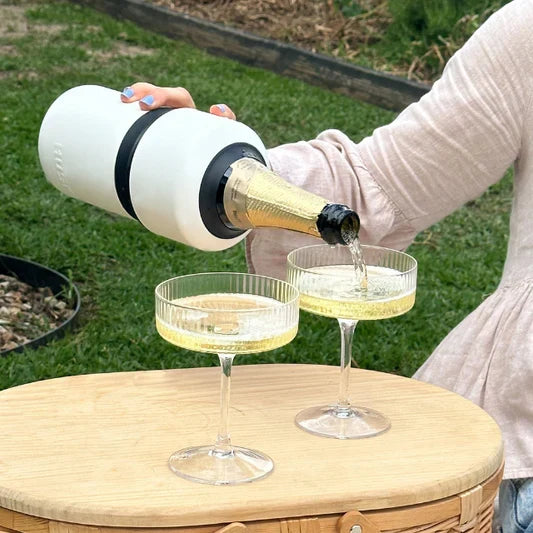 HUSKI WINE COOLER in White by Huski