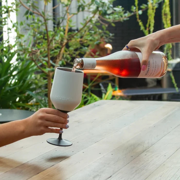 HUSKI WINE TUMBLER in White by Huski