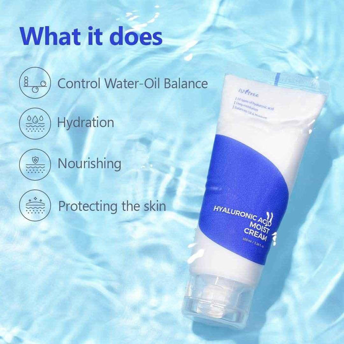 Hyaluronic Acid Moist Cream (80ml) – Deep Hydration & Nourishing Face Moisturizer - - Pinky Cosmetics -- United Arab Emirates -- Pinky Cosmetics
