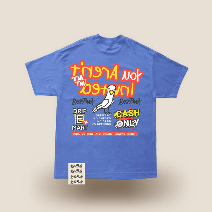 Hyde Park Cash Only Blue Tee, a comfortable and stylish t-shirt for casual wear