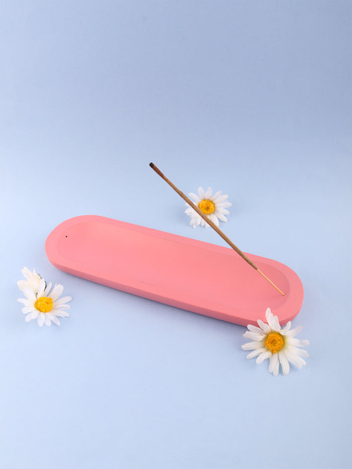Incense Boat Wide | Pink-Image 1