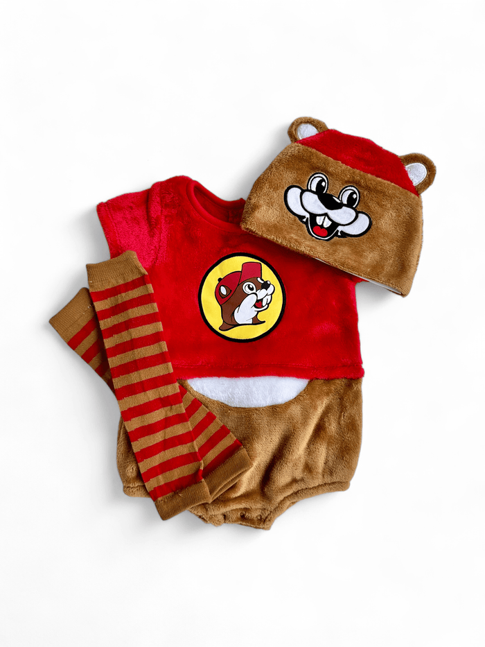 Infant Buc-ee Beaver Onesie Union Bubble Suit