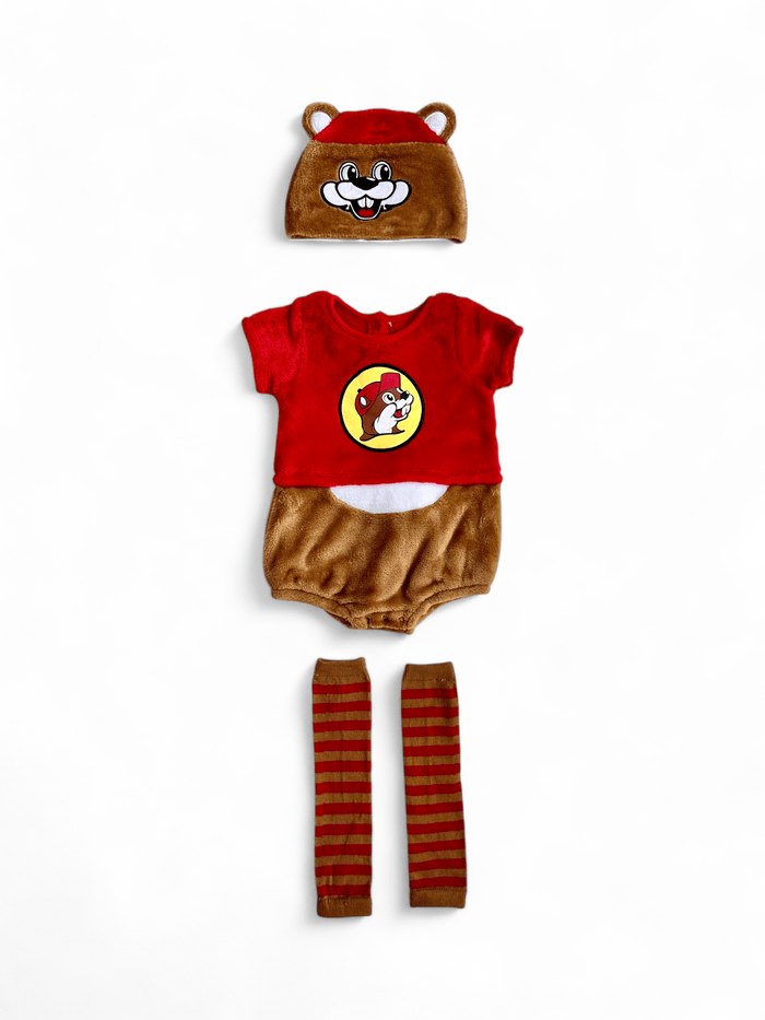 Infant Buc-ee Beaver Onesie Union Bubble Suit