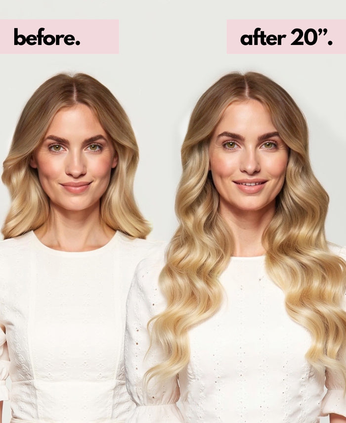 invisible clip-in hair extensions dirty blonde rootmelt.