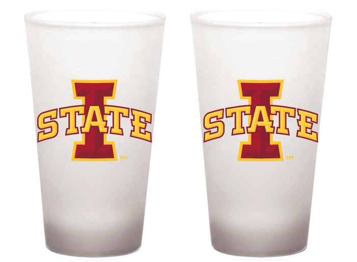 Iowa State 16oz Frosted Pint Glass