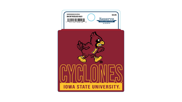 Iowa State Cyclones Blue 84 Vault Full Size Sticker