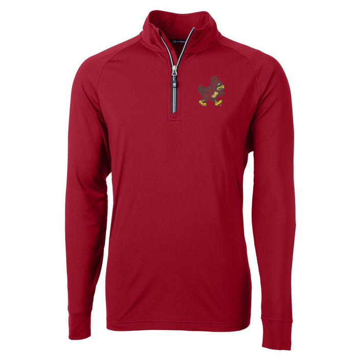 Iowa State Cyclones Men's Adapt Quarter-Zip Cy Logo Cardinal Red