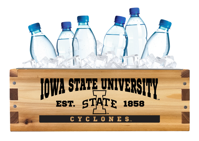 Iowa State Cyclones Wooden Cooler