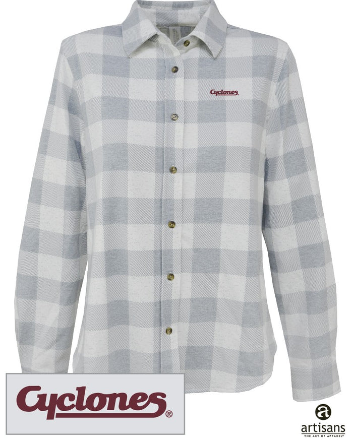 Iowa State Women's Nora Plaid Flannel