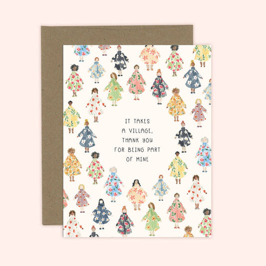 It Takes a Village Card | Thank You Card - Magnolia Lane co. Home + Garden + Gift