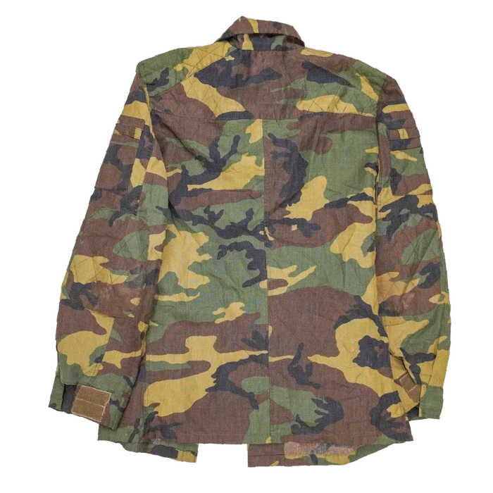 Italian Army Woodland Paratrooper Combat Shirt - Small - Italian Army Surplus - Field Shirts