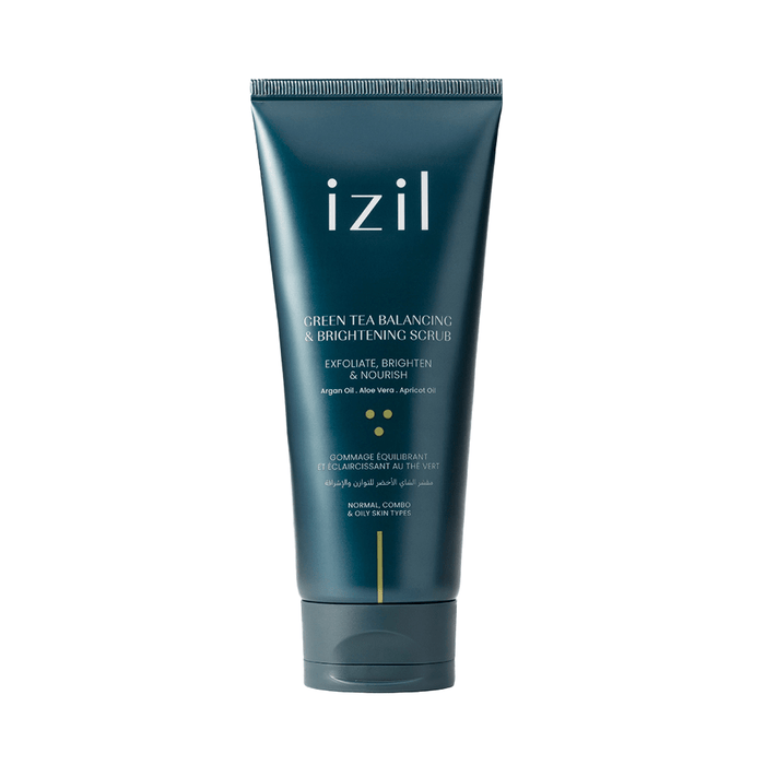 Izil Beauty Green Tea Balancing & Brightening Scrub 220g - Beauty Tribe
