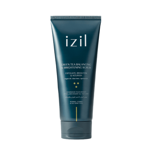 Izil Beauty Green Tea Balancing & Brightening Scrub 220g - Beauty Tribe