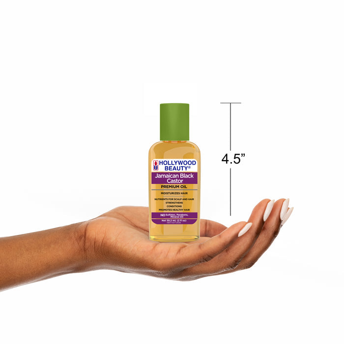Jamaican Black Castor Premium Oil for Hair, Scalp, Skin, and Nails - 2 fl oz