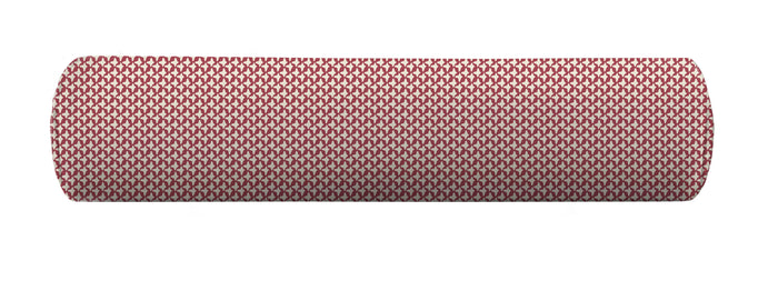 Checkered bolster pillow cover in red
