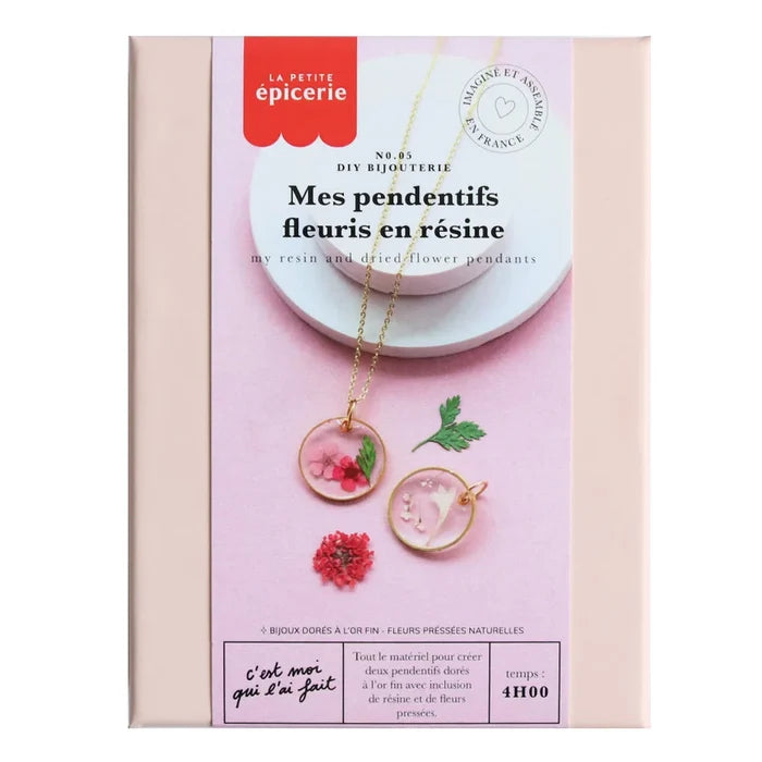 La Petite Epicerie Pro - Jewellery Kit - Resin Pendants - My Floral