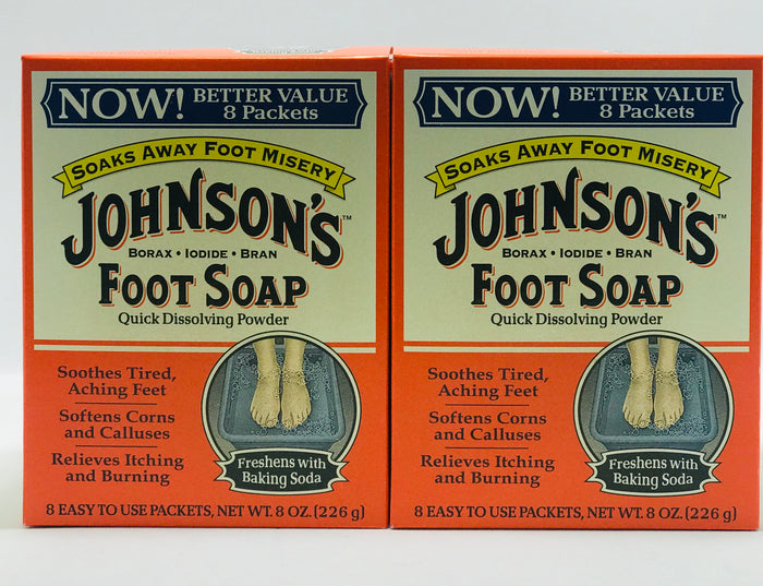 Johnson's Foot Soap Quick Dissolving Powder 8oz - Palms Fashion Inc.