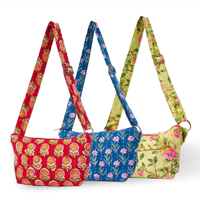 Kantha Crossbody Sling Bag (Assorted)