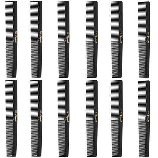 Krest Cleopatra All Purpose Styling Combs - Black #420 [12 Pack] - Palms Fashion Inc.