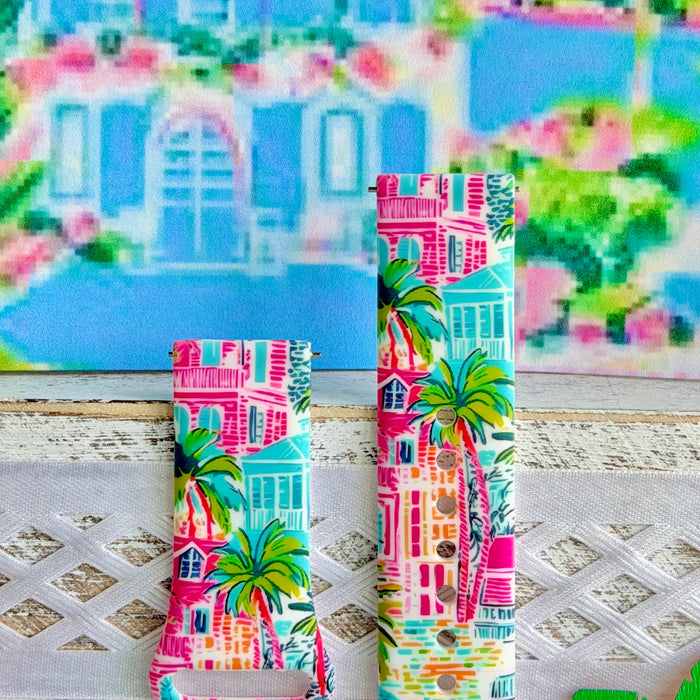 La Palma Villa Print Silicone Band For Samsung Watch