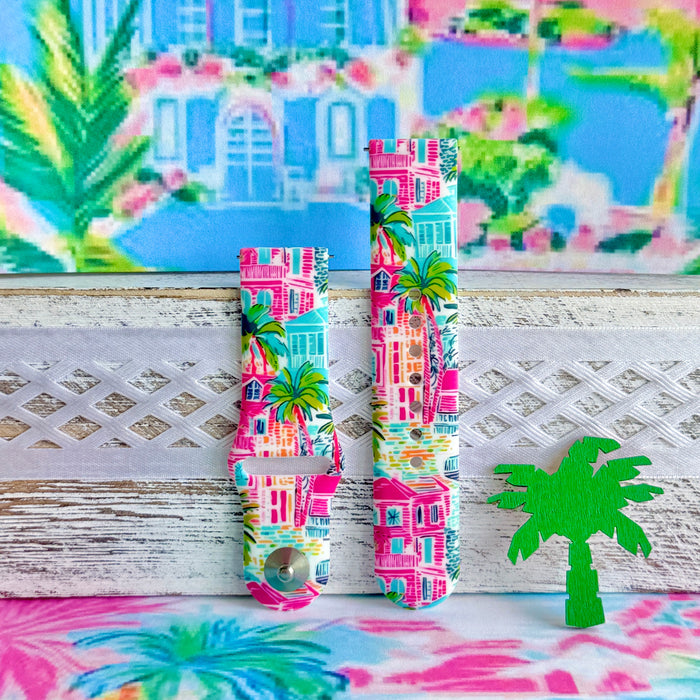 La Palma Villa Print Silicone Band For Samsung Watch