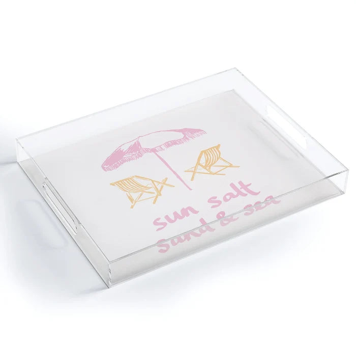 Large Acrylic Tray - Sun Salt Sand & Sea