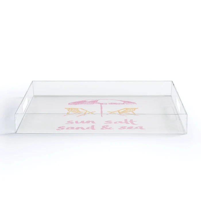 Large Acrylic Tray - Sun Salt Sand & Sea
