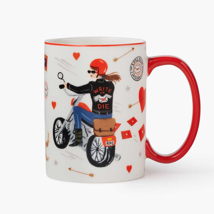 LAST CHANCE: Rifle Paper Co. Write or Die Porcelain Mug Home Caffe Luxxe