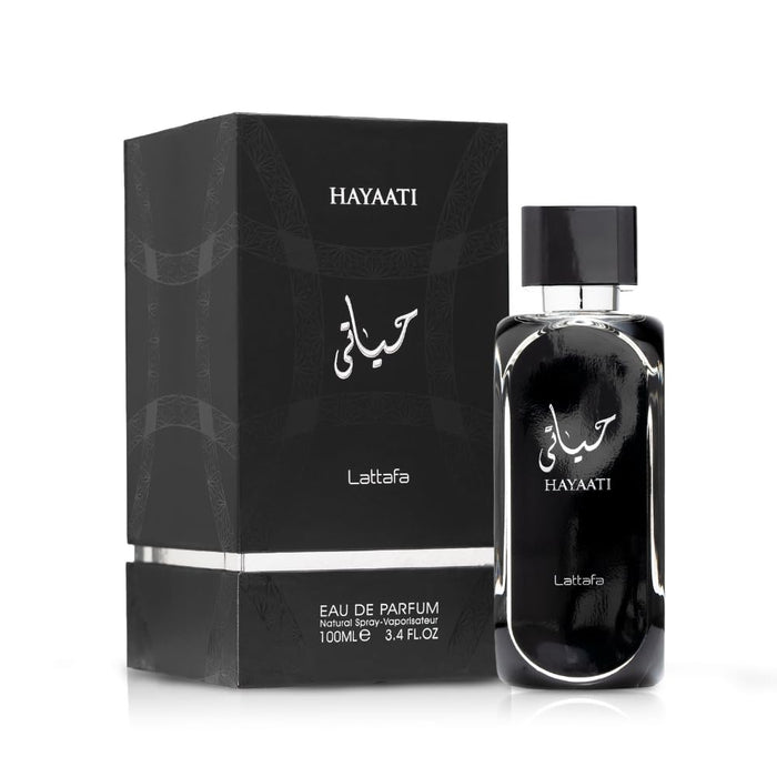 Lattafa Perfumes Hayaati Eau de Parfum Spray for Men, 3.4 Ounce