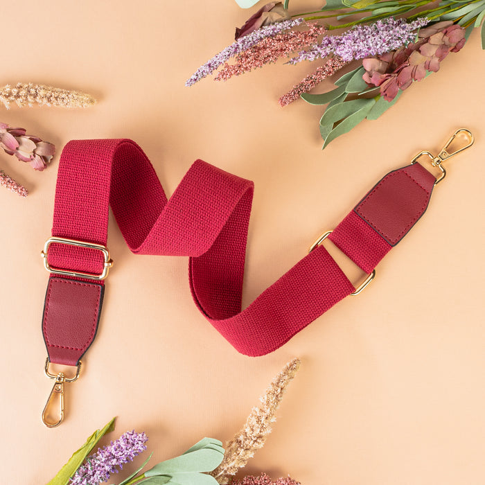 LBT0011 - Solid Bag Strap - Wine