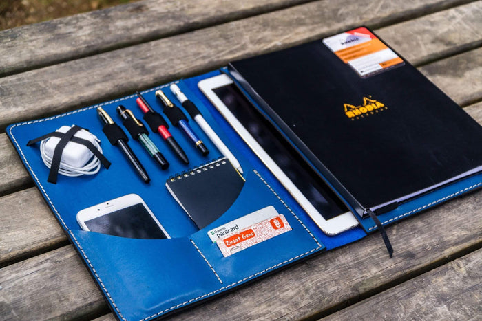 Leuchtturm1917 A4 - A4+ Leather Cover Portfolio - Blue