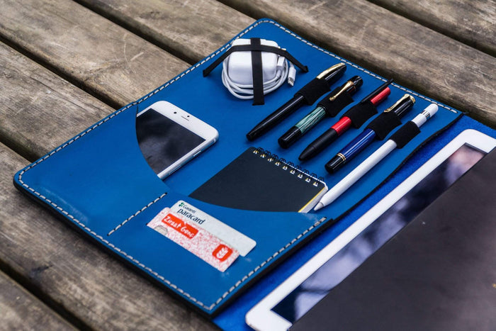 Leuchtturm1917 A4 - A4+ Leather Cover Portfolio - Blue
