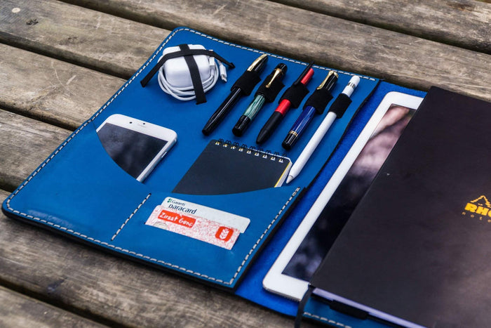 Leuchtturm1917 A4 - A4+ Leather Cover Portfolio - Blue