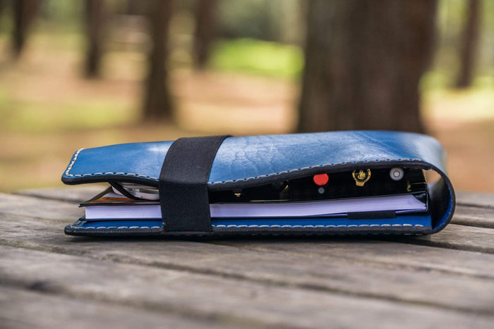 Leuchtturm1917 A4 - A4+ Leather Cover Portfolio - Blue