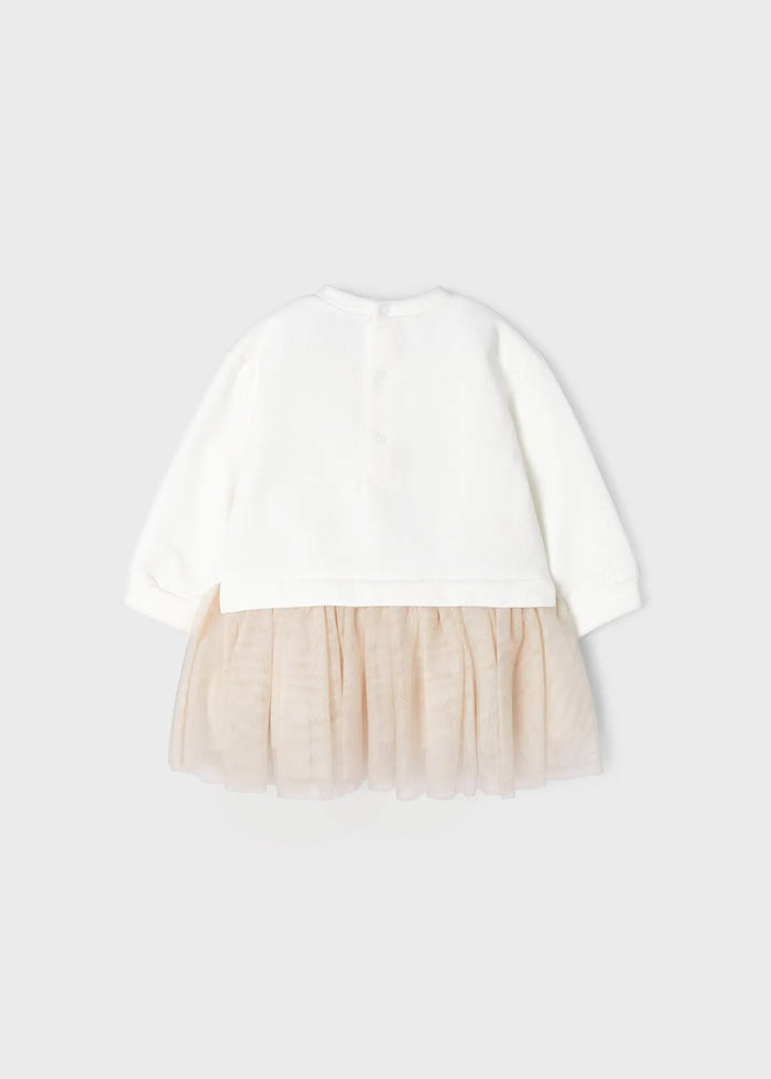 Little Mouse Shirt With Tulle Skirt Baby Girl | Mayoral - Mayoral