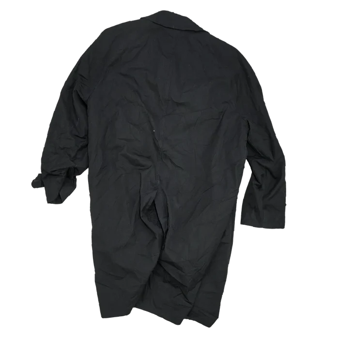 London Fog Black All Weather Coat - 46R, XLarge - Army & Outdoors - Great Coats