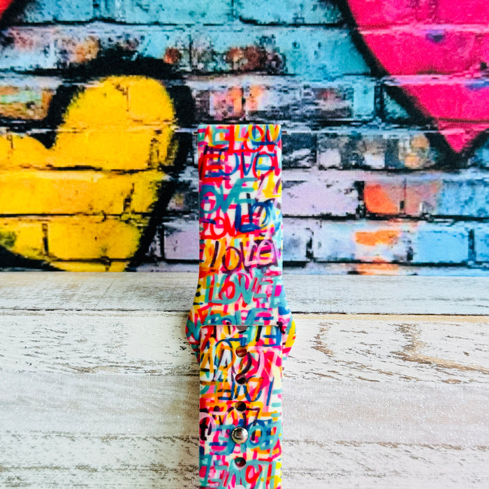 Love Riot Print Silicone Band For Samsung Watch