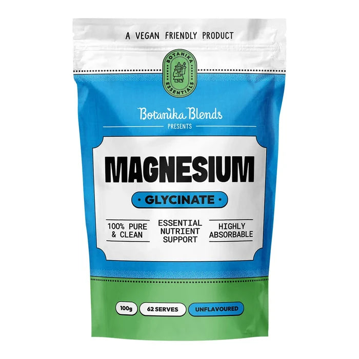 Package of Botanika Blends Magnesium Glycinate on a white background.