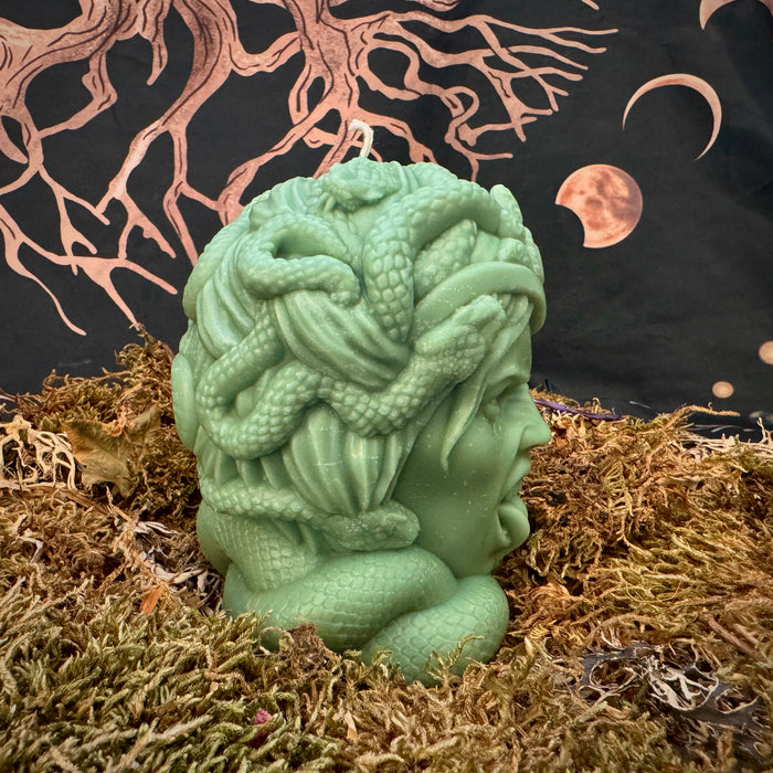 Medusa Head Shaped Protection Candle