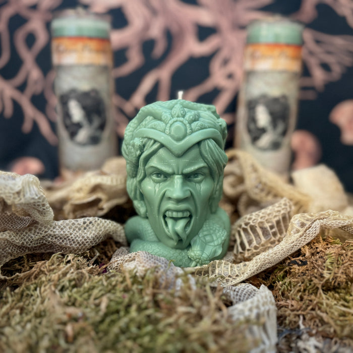 Medusa Head Shaped Protection Candle