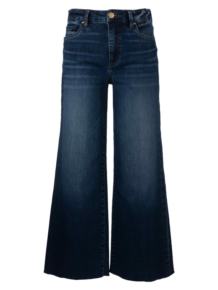 MEG High Rise Fab AB Wide Leg Raw Hem Jeans