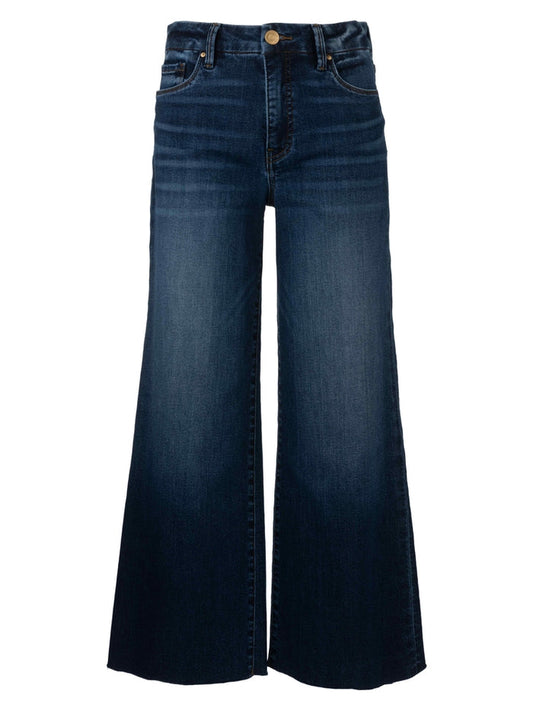 MEG High Rise Fab AB Wide Leg Raw Hem Jeans
